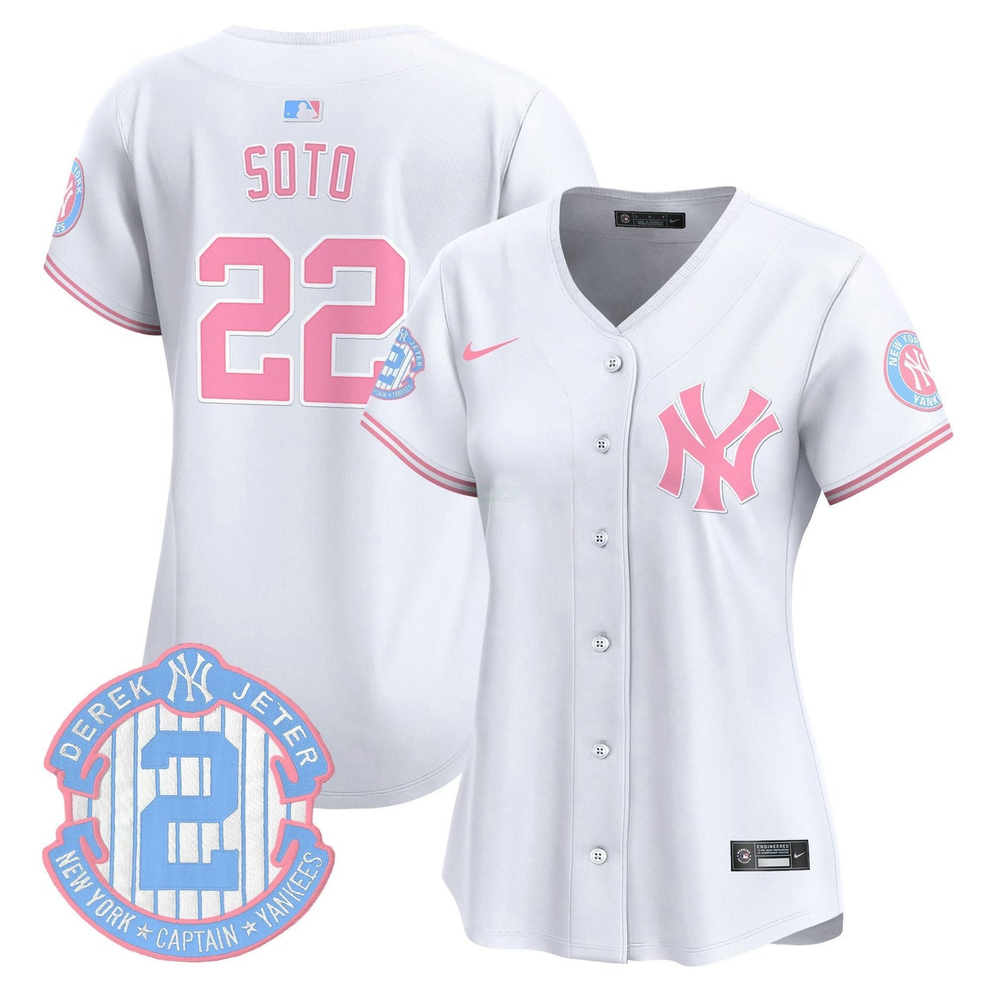 Camisa MLB Women’s New York Bubblegum Pink Vapor Premier Limited Jersey