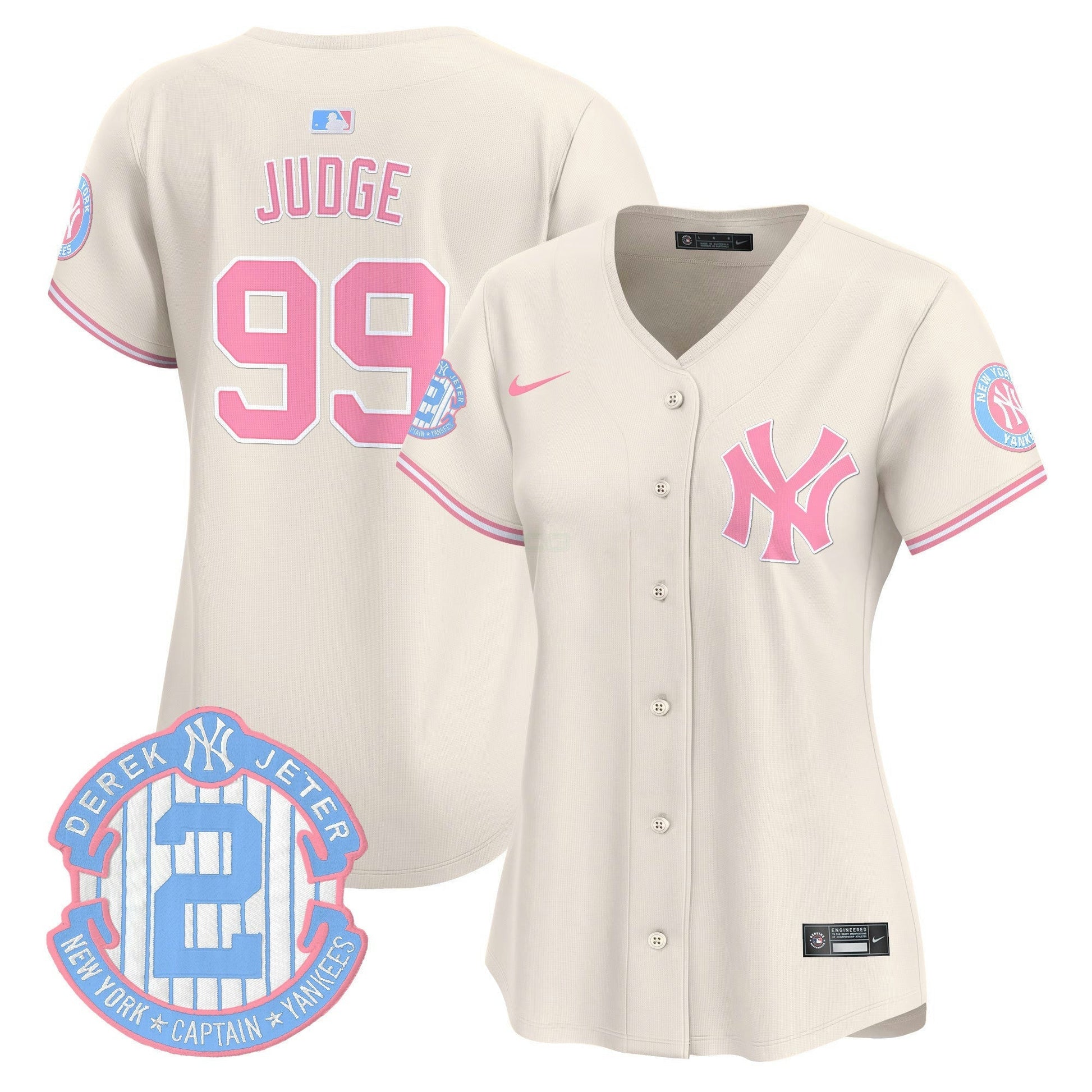 Camisa MLB Women’s New York Bubblegum Pink Vapor Premier Limited Jersey