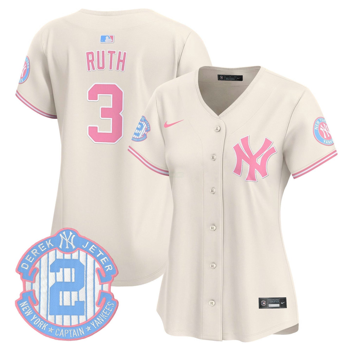Camisa MLB Women’s New York Bubblegum Pink Vapor Premier Limited Jersey