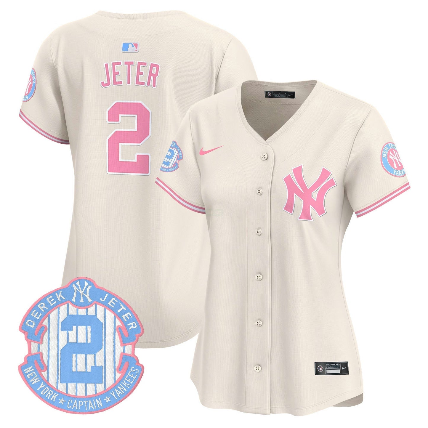 Camisa MLB Women’s New York Bubblegum Pink Vapor Premier Limited Jersey