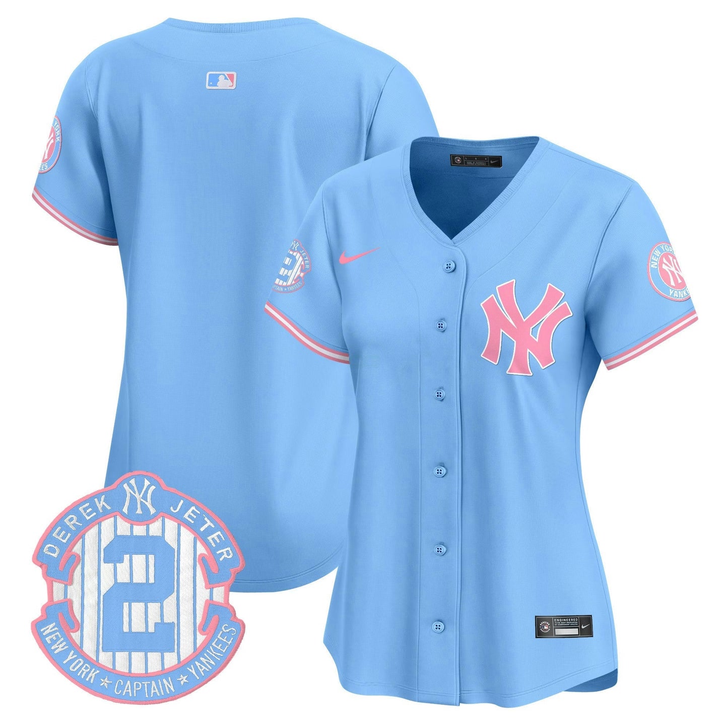 Camisa MLB Women’s New York Bubblegum Pink Vapor Premier Limited Jersey