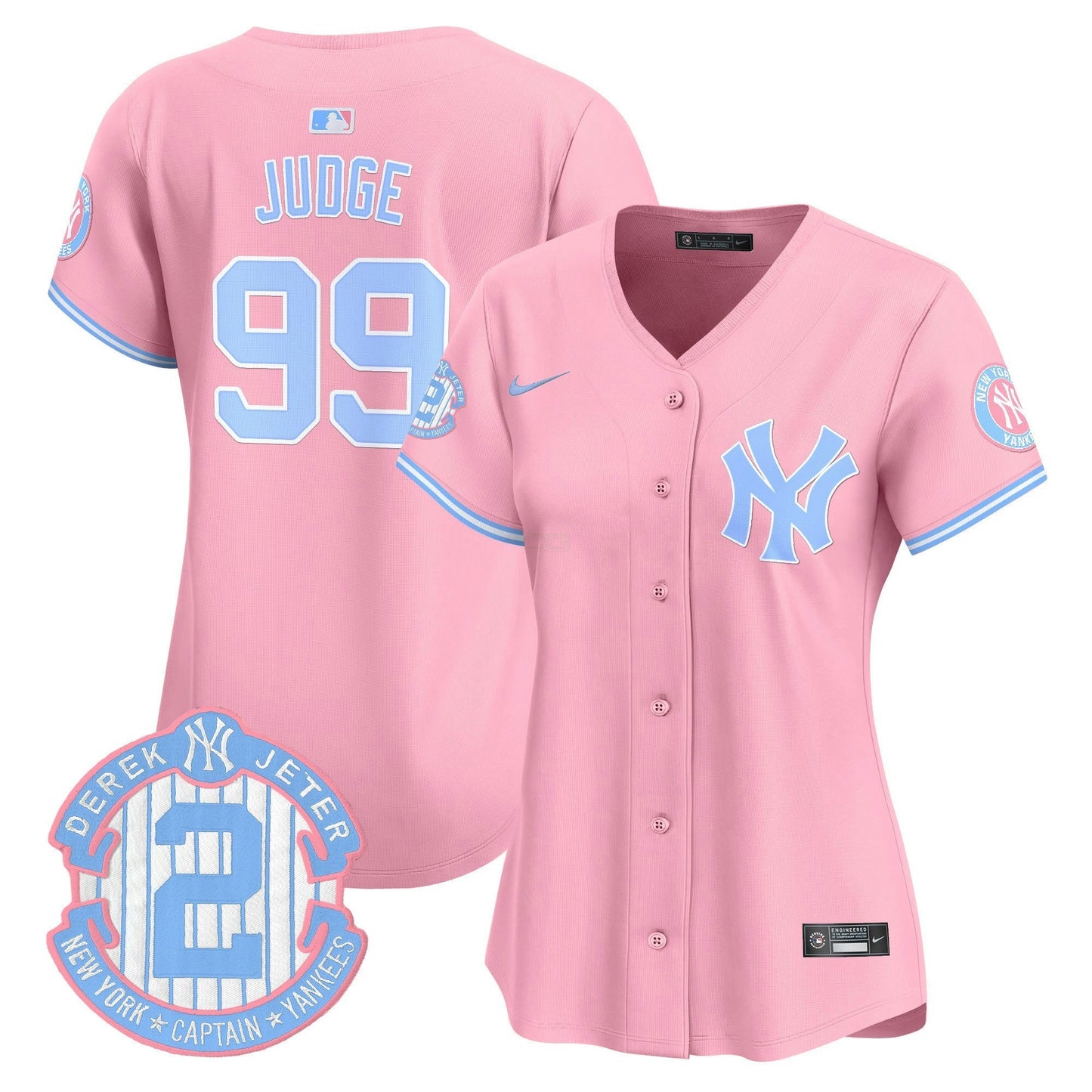Camisa MLB Women’s New York Bubblegum Pink Vapor Premier Limited Jersey
