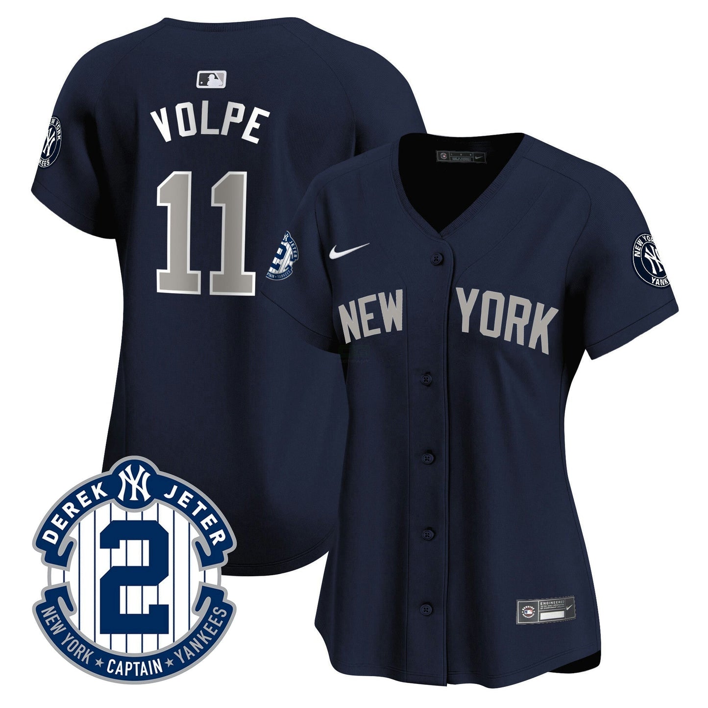 Camisa MLB Women’s New York Derek Jeter Patch Vapor Premier Limited Jersey