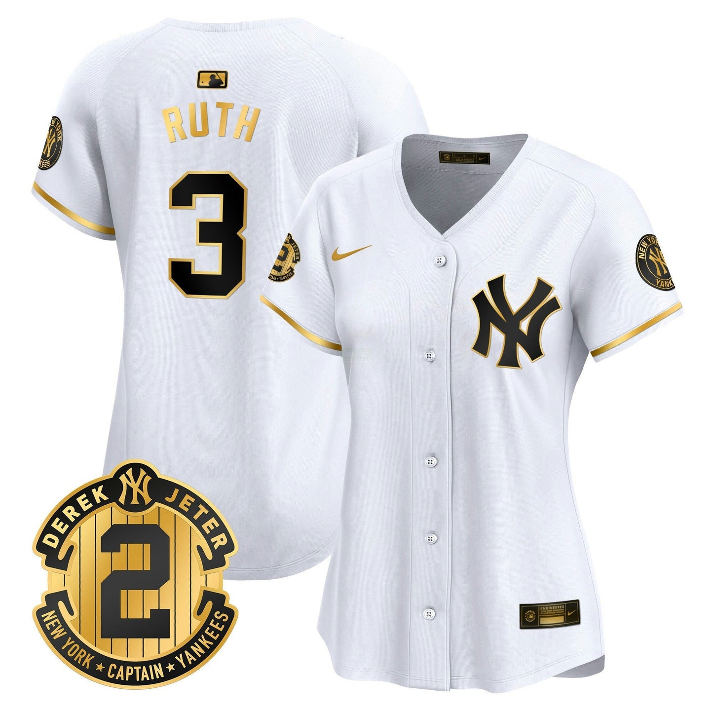 Camisa MLB Women’s New York Derek Jeter Patch Vapor Premier Limited Jersey