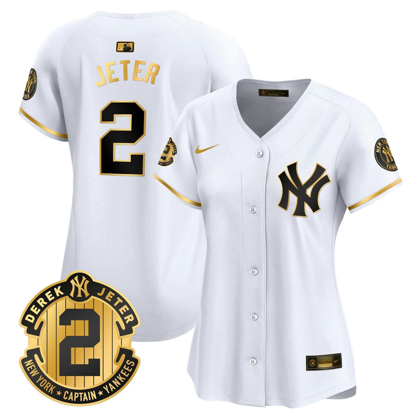 Camisa MLB Women’s New York Derek Jeter Patch Vapor Premier Limited Jersey