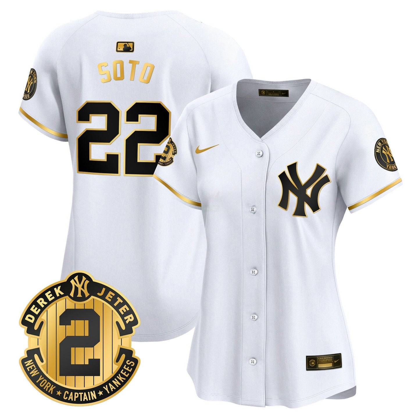 Camisa MLB Women’s New York Derek Jeter Patch Vapor Premier Limited Jersey