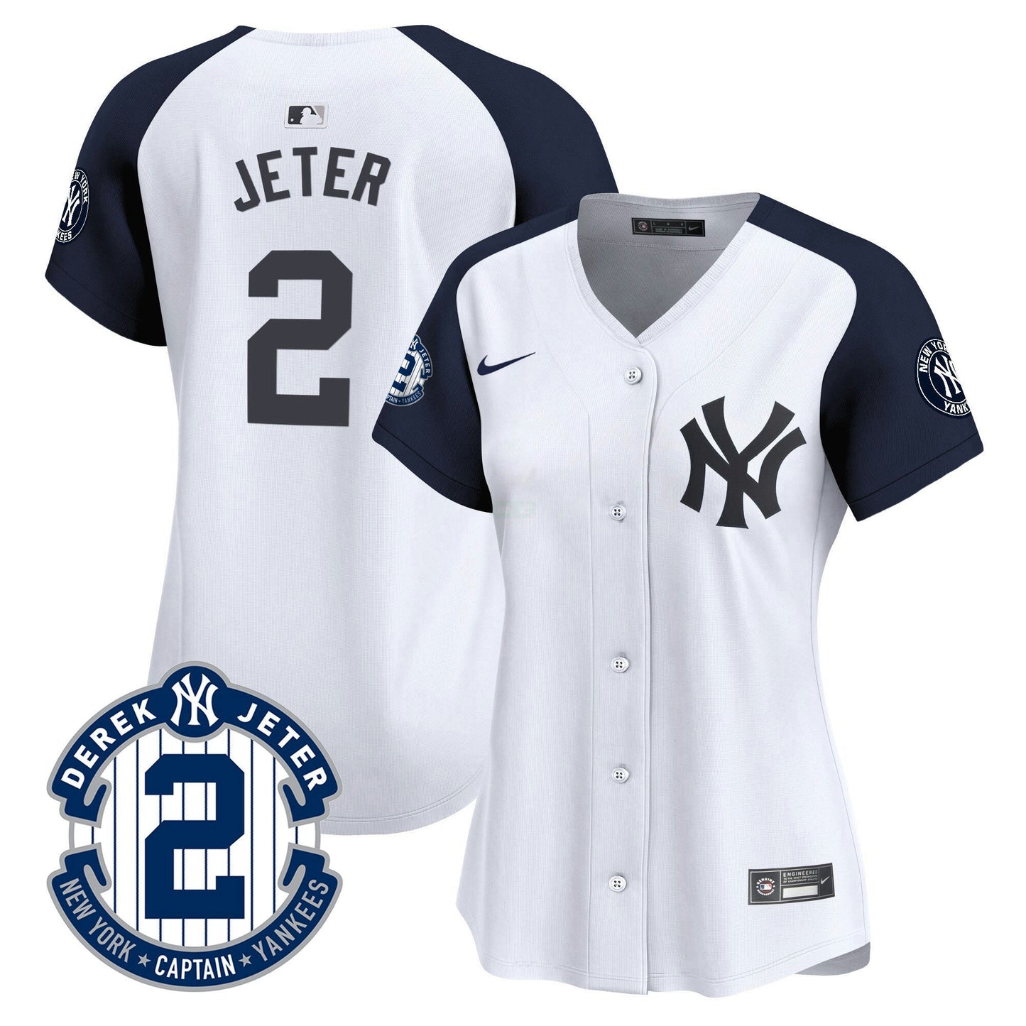 Camisa MLB Women’s New York Derek Jeter Patch Vapor Premier Limited Jersey