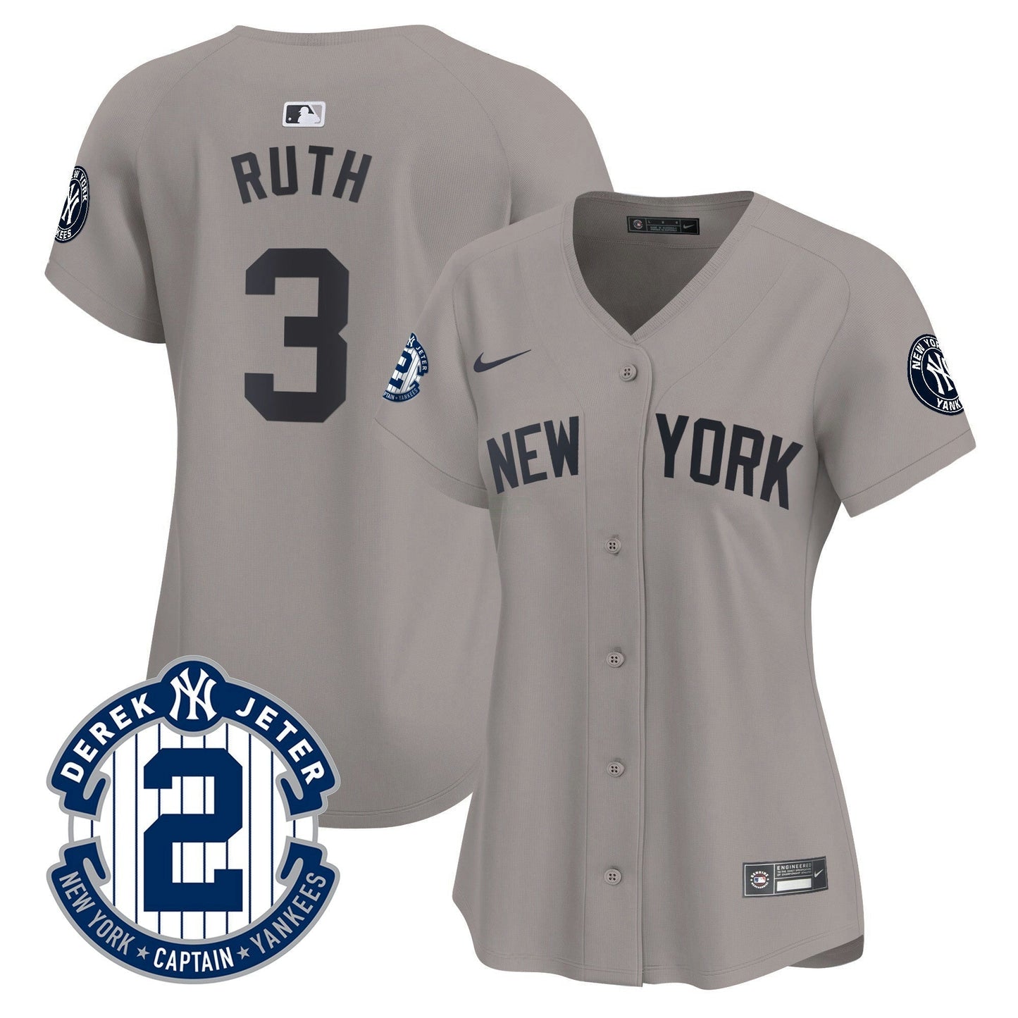 Camisa MLB Women’s New York Derek Jeter Patch Vapor Premier Limited Jersey