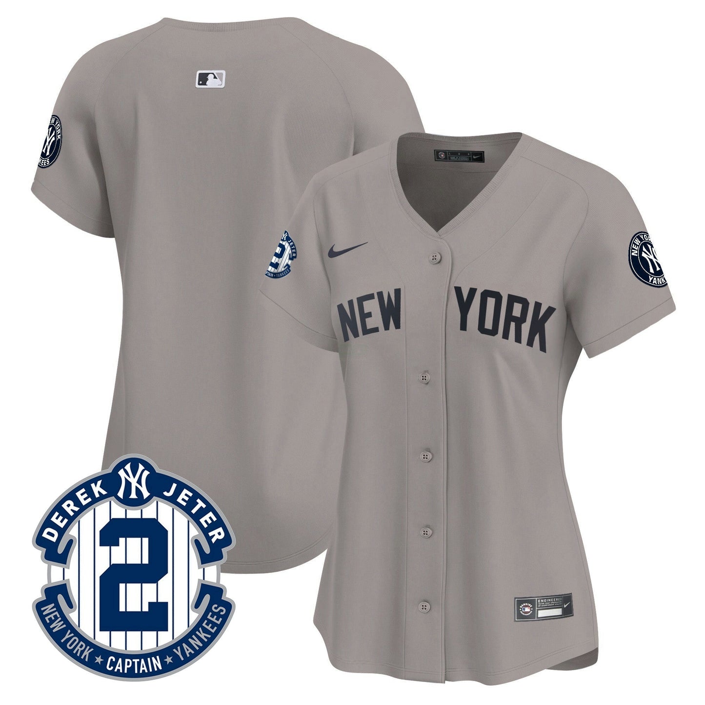 Camisa MLB Women’s New York Derek Jeter Patch Vapor Premier Limited Jersey