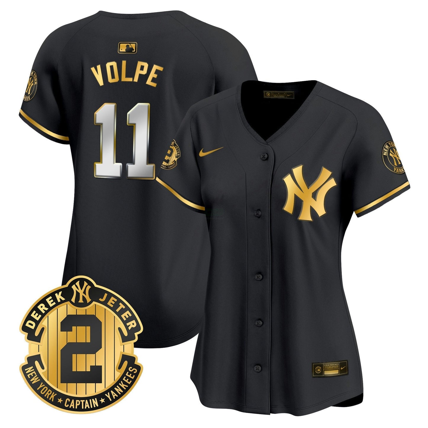 Camisa MLB Women’s New York Derek Jeter Patch Vapor Premier Limited Jersey