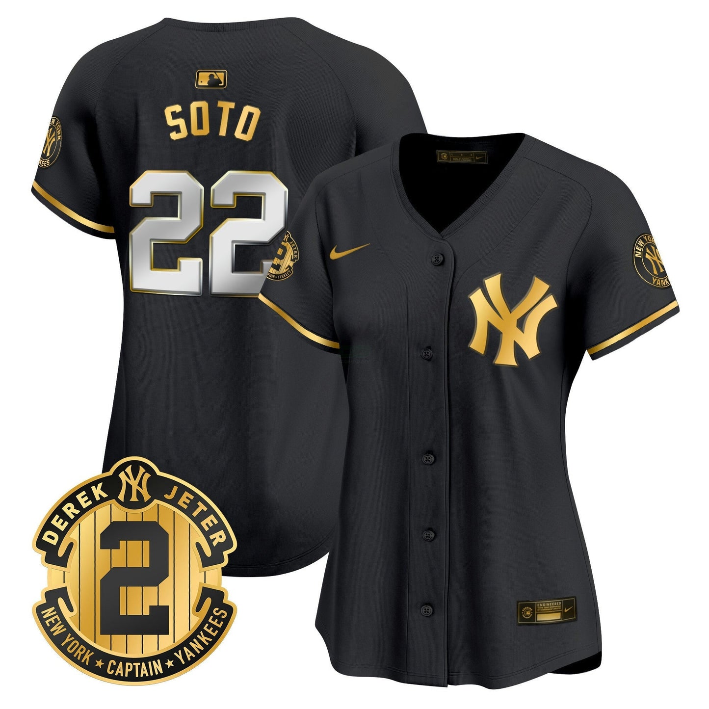 Camisa MLB Women’s New York Derek Jeter Patch Vapor Premier Limited Jersey