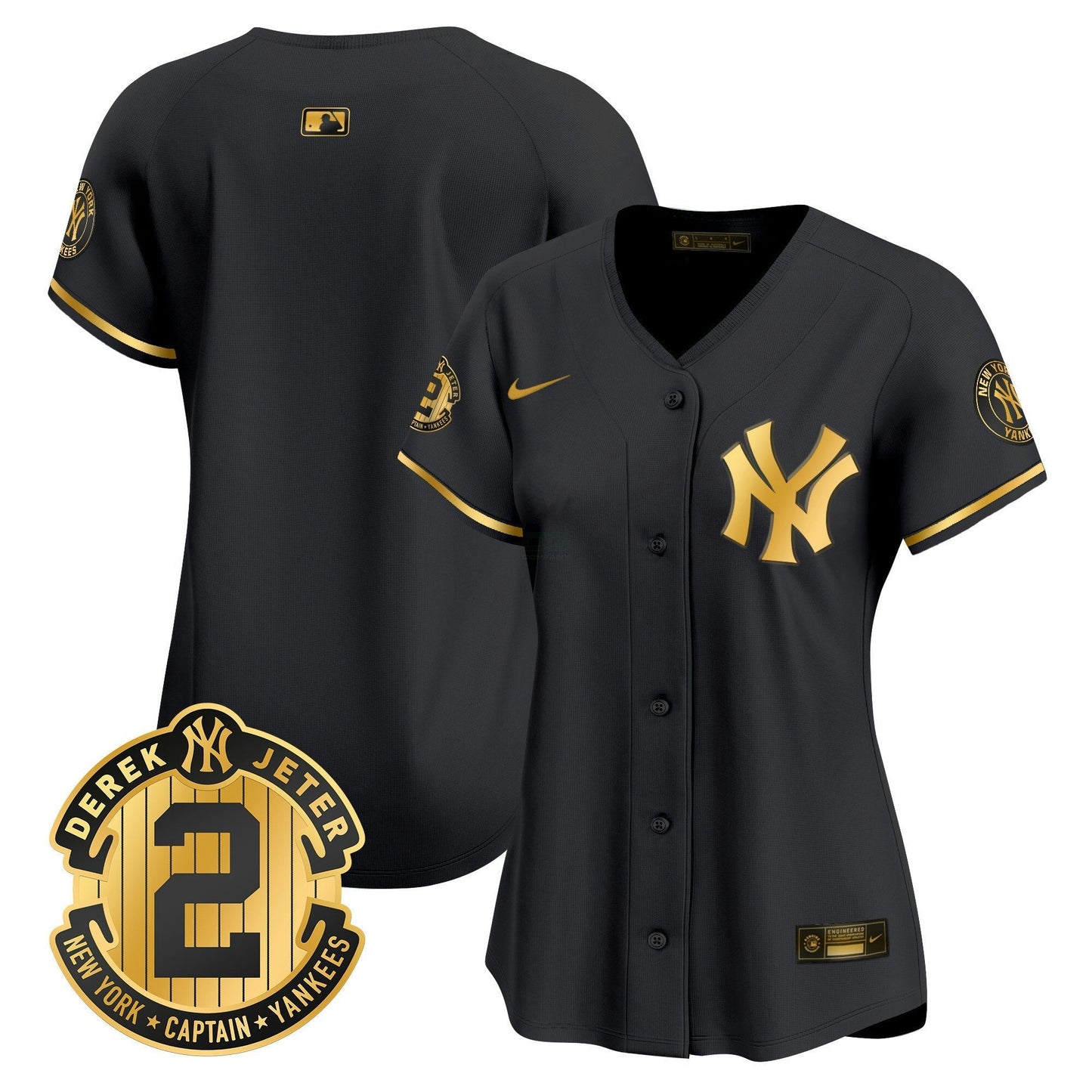 Camisa MLB Women’s New York Derek Jeter Patch Vapor Premier Limited Jersey