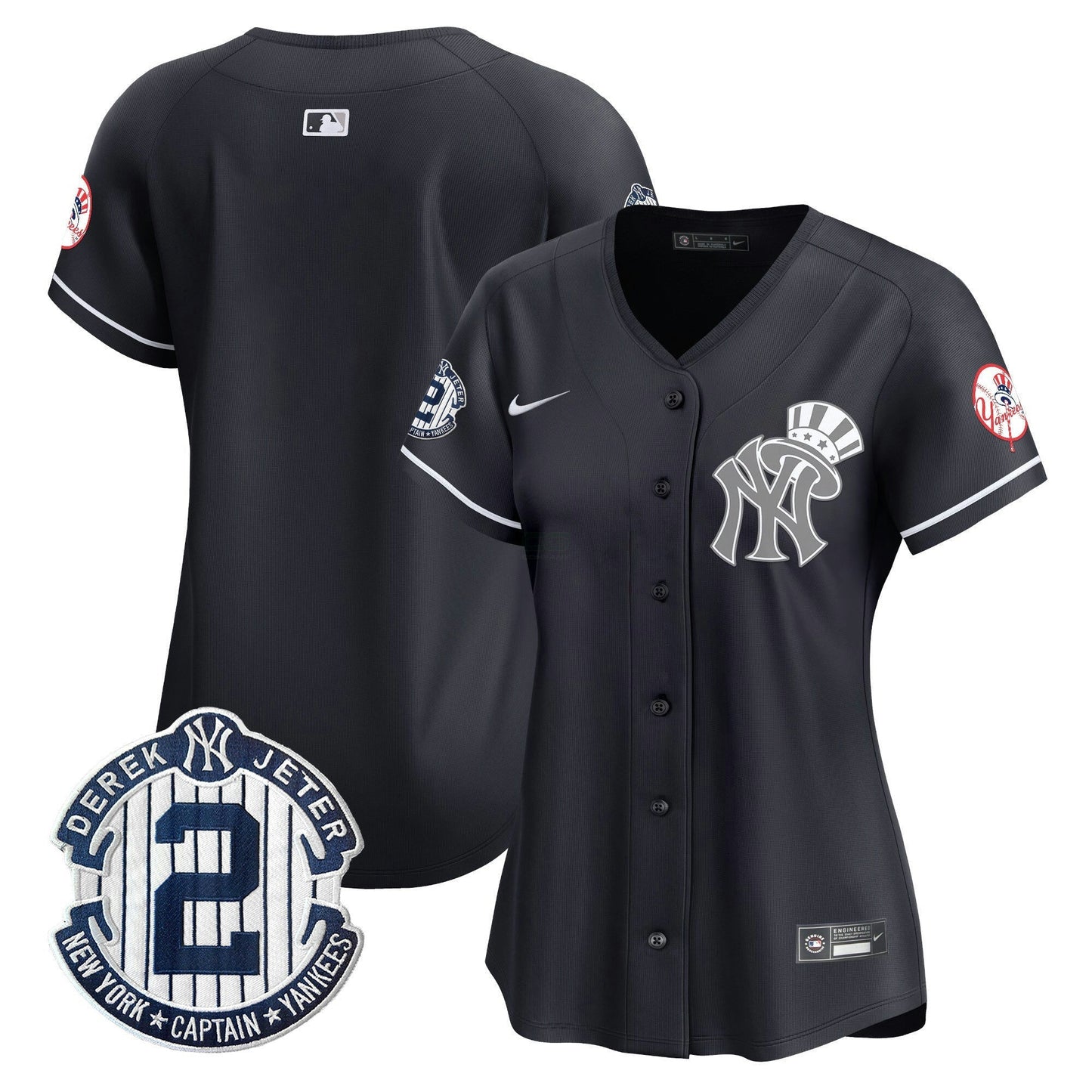 Camisa MLB Women’s New York Derek Jeter Patch Vapor Premier Limited Jersey V2