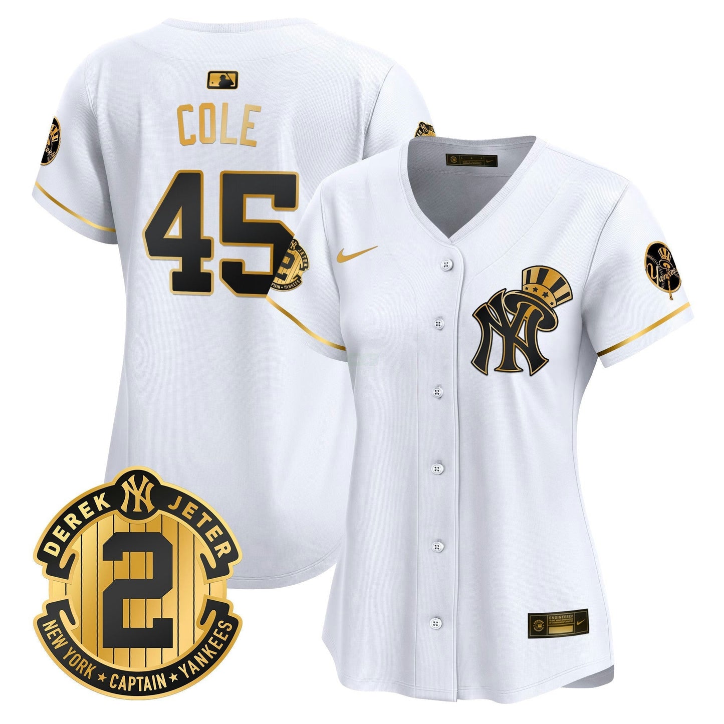 Camisa MLB Women’s New York Derek Jeter Patch Vapor Premier Limited Jersey V2