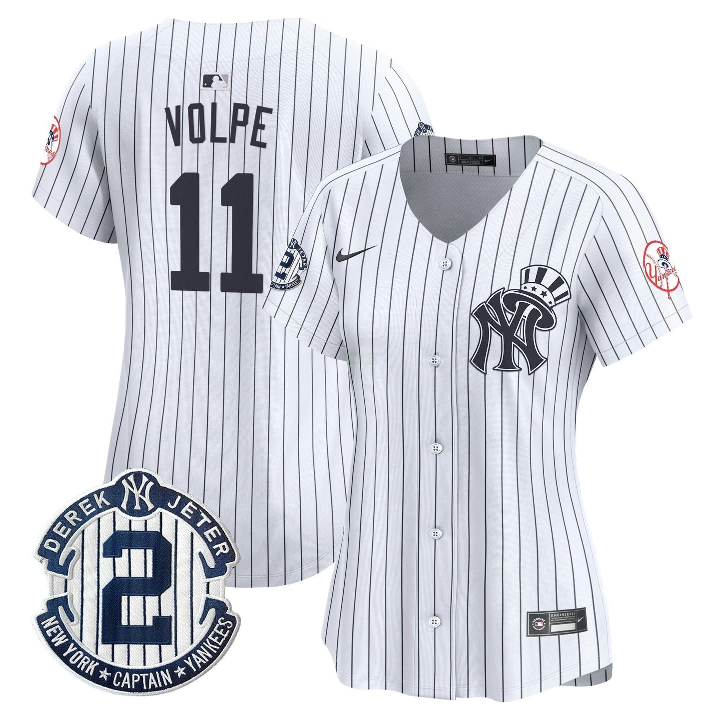 Camisa MLB Women’s New York Derek Jeter Patch Vapor Premier Limited Jersey V2