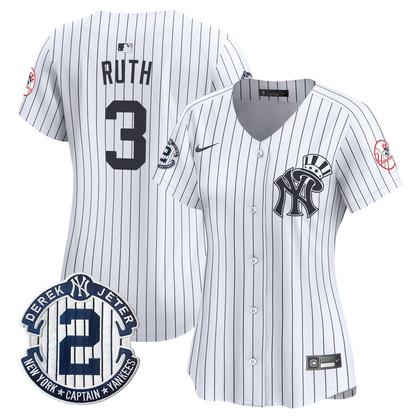 Camisa MLB Women’s New York Derek Jeter Patch Vapor Premier Limited Jersey V2