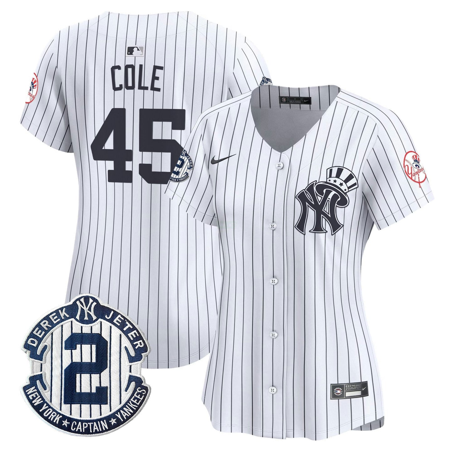 Camisa MLB Women’s New York Derek Jeter Patch Vapor Premier Limited Jersey V2