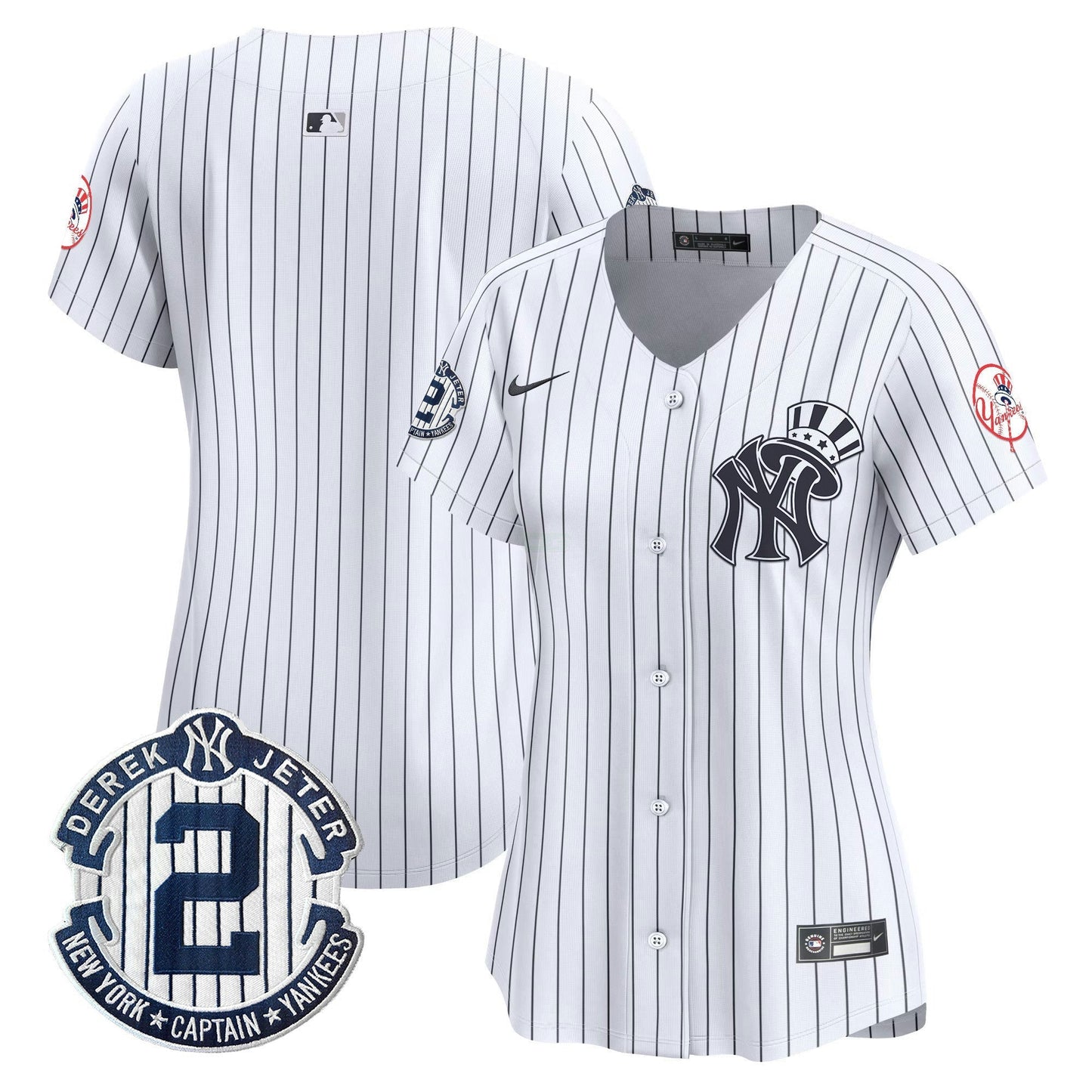 Camisa MLB Women’s New York Derek Jeter Patch Vapor Premier Limited Jersey V2