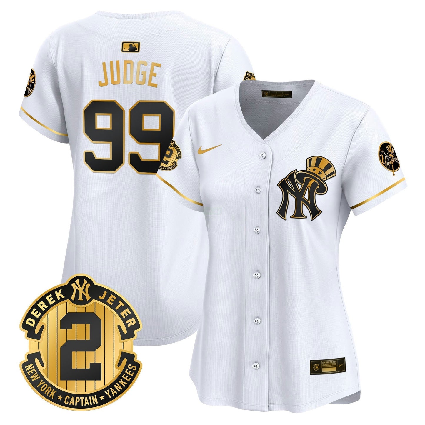 Camisa MLB Women’s New York Derek Jeter Patch Vapor Premier Limited Jersey V2