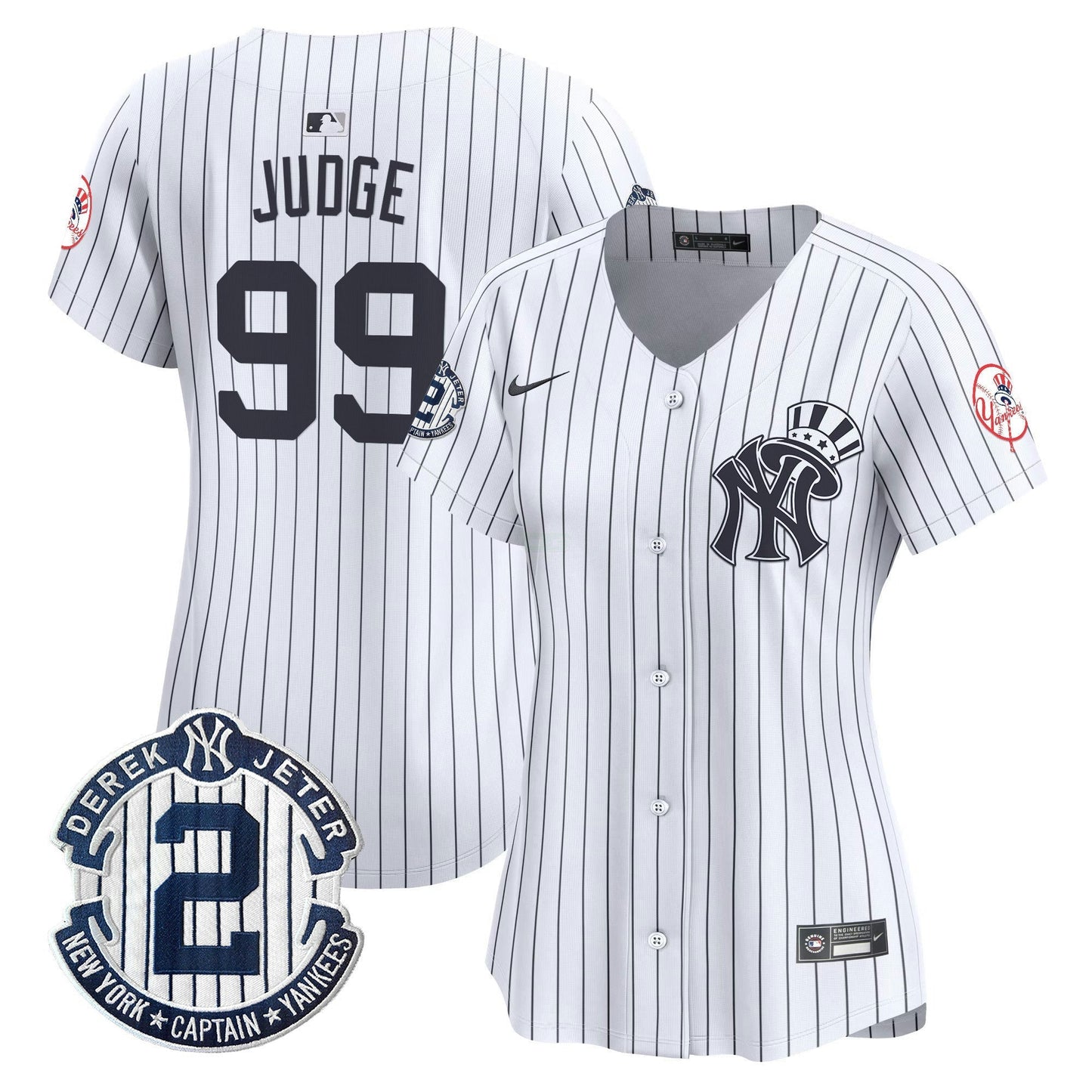 Camisa MLB Women’s New York Derek Jeter Patch Vapor Premier Limited Jersey V2
