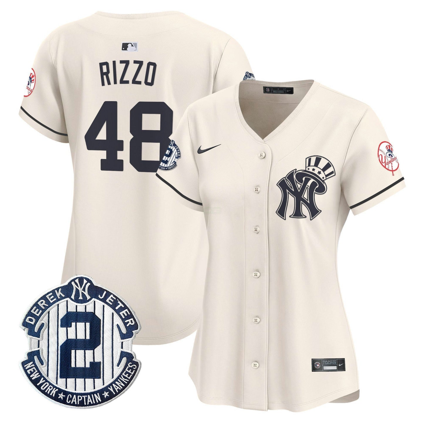 Camisa MLB Women’s New York Derek Jeter Patch Vapor Premier Limited Jersey V2
