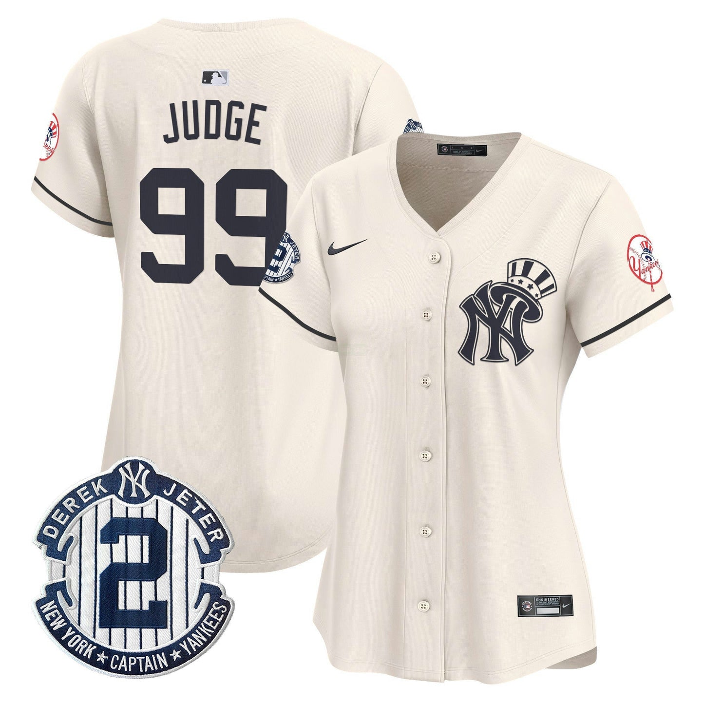 Camisa MLB Women’s New York Derek Jeter Patch Vapor Premier Limited Jersey V2