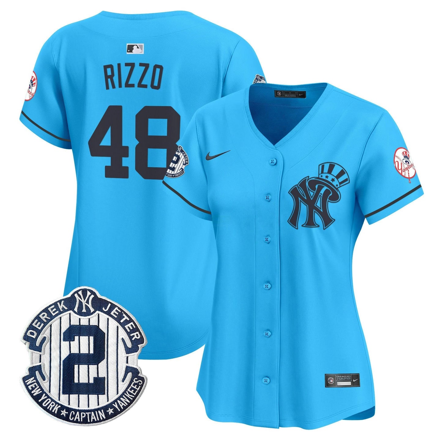 Camisa MLB Women’s New York Derek Jeter Patch Vapor Premier Limited Jersey V2