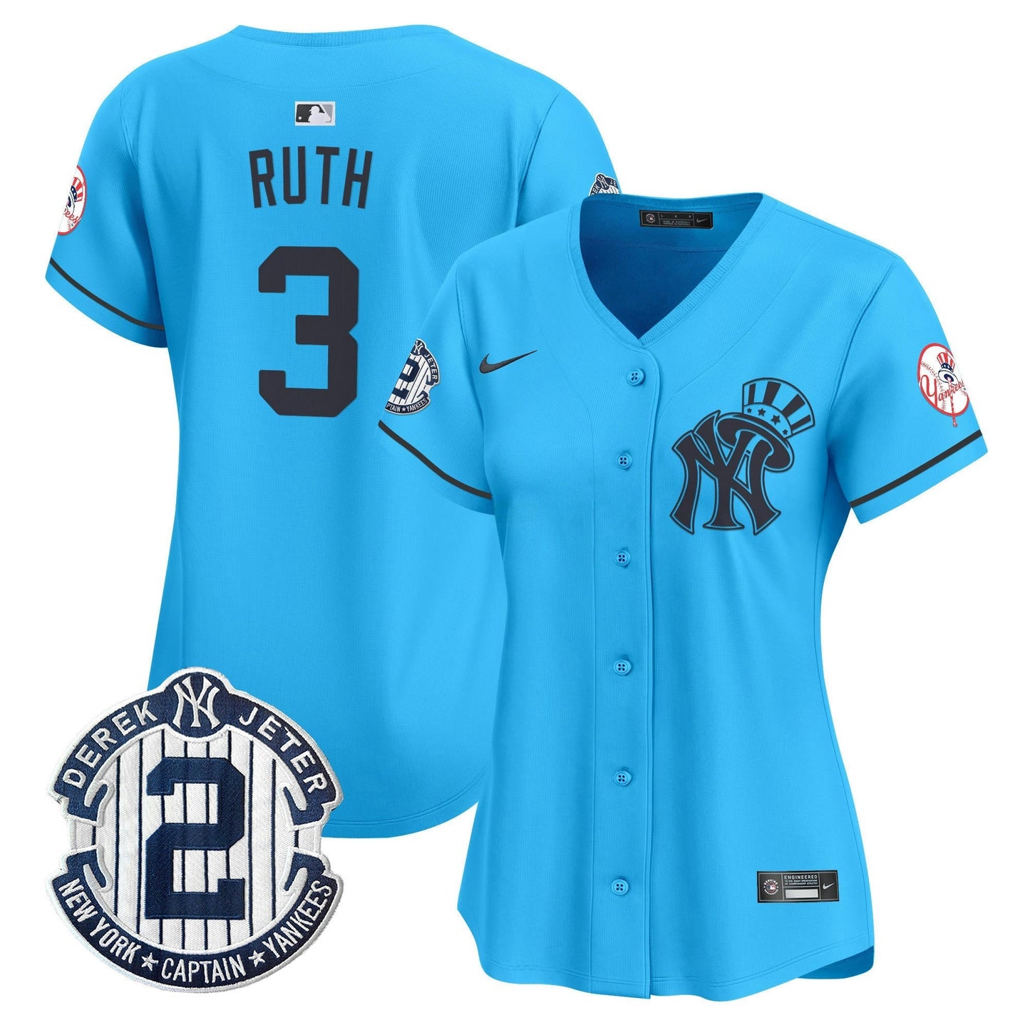Camisa MLB Women’s New York Derek Jeter Patch Vapor Premier Limited Jersey V2