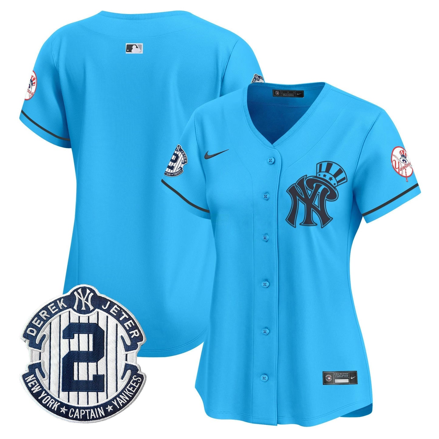 Camisa MLB Women’s New York Derek Jeter Patch Vapor Premier Limited Jersey V2