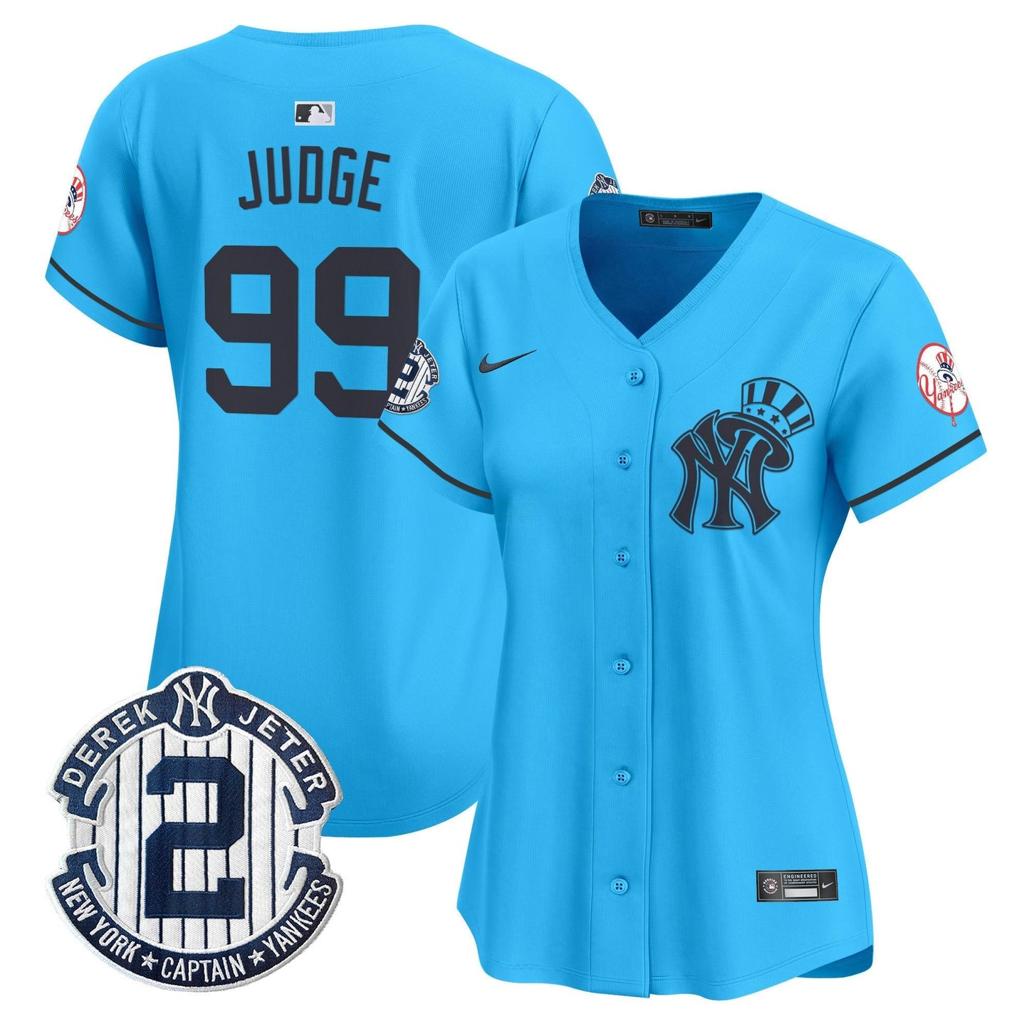 Camisa MLB Women’s New York Derek Jeter Patch Vapor Premier Limited Jersey V2