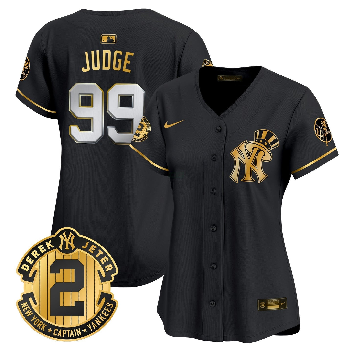 Camisa MLB Women’s New York Derek Jeter Patch Vapor Premier Limited Jersey V2