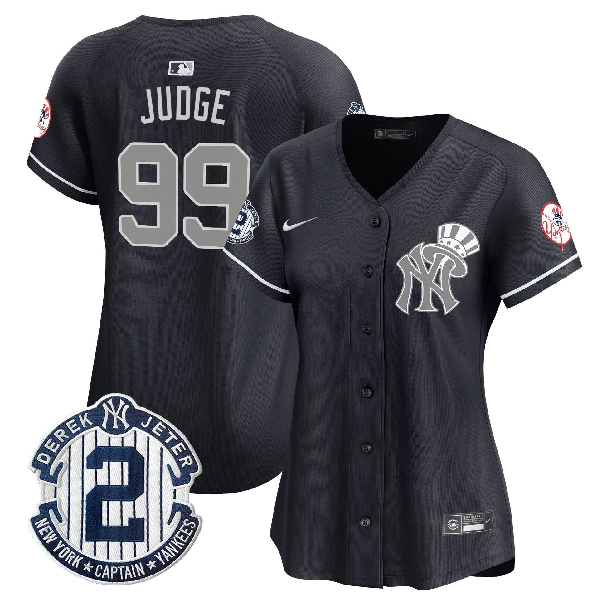Camisa MLB Women’s New York Derek Jeter Patch Vapor Premier Limited Jersey V2