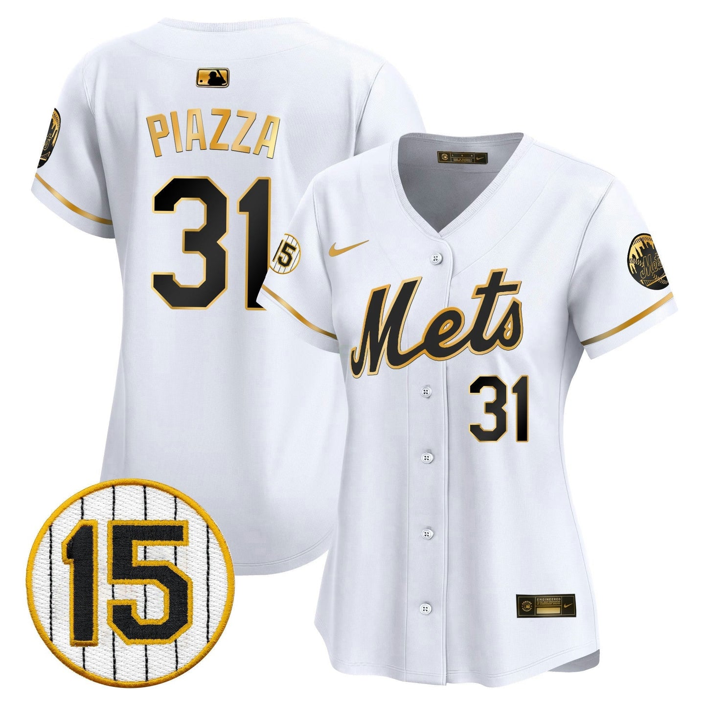 Camisa MLB Women’s New York Jerry Grote Patch Vapor Premier Limited Jersey
