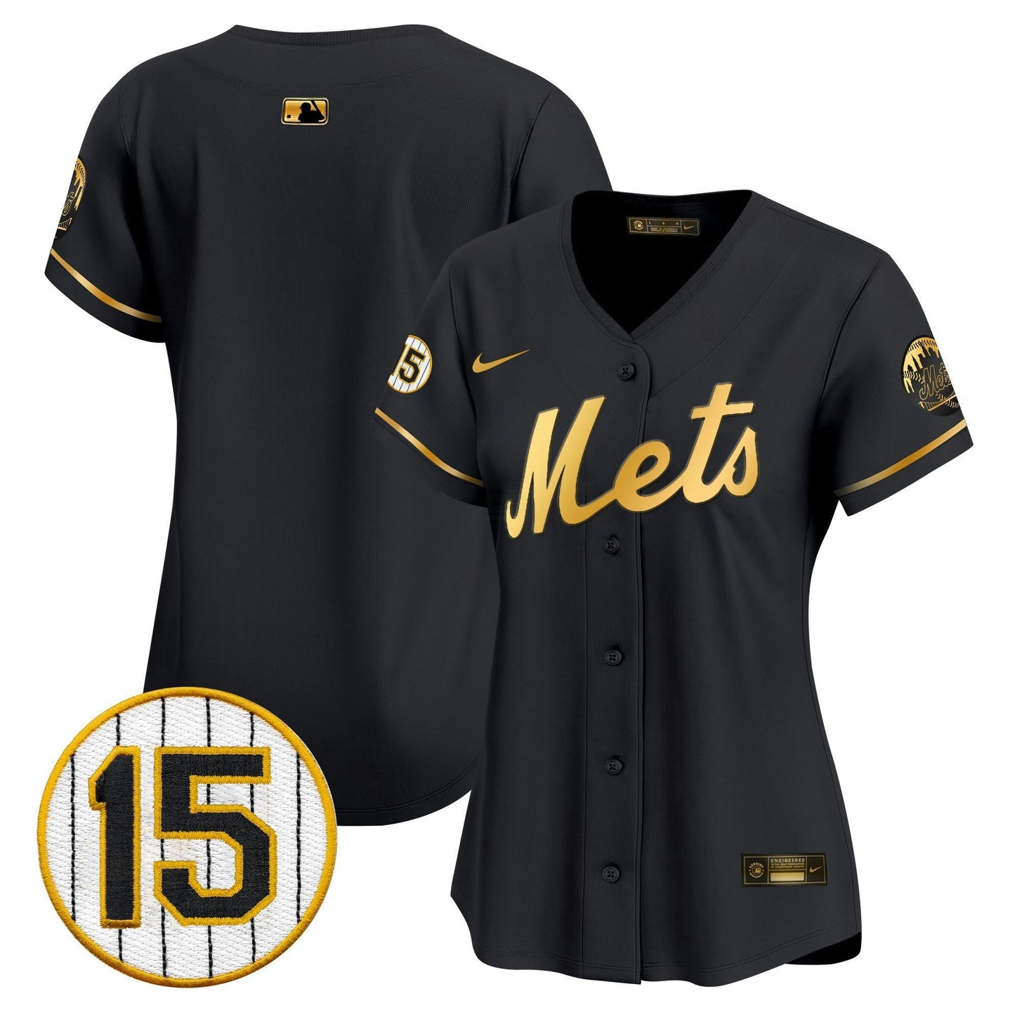 Camisa MLB Women’s New York Jerry Grote Patch Vapor Premier Limited Jersey
