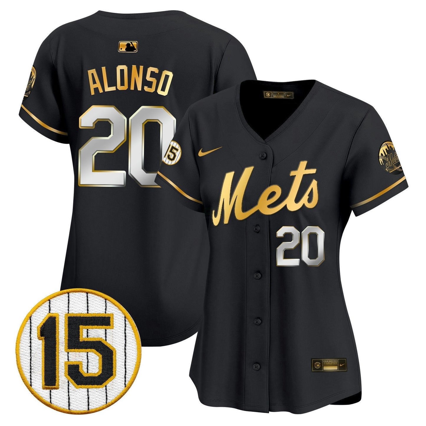 Camisa MLB Women’s New York Jerry Grote Patch Vapor Premier Limited Jersey