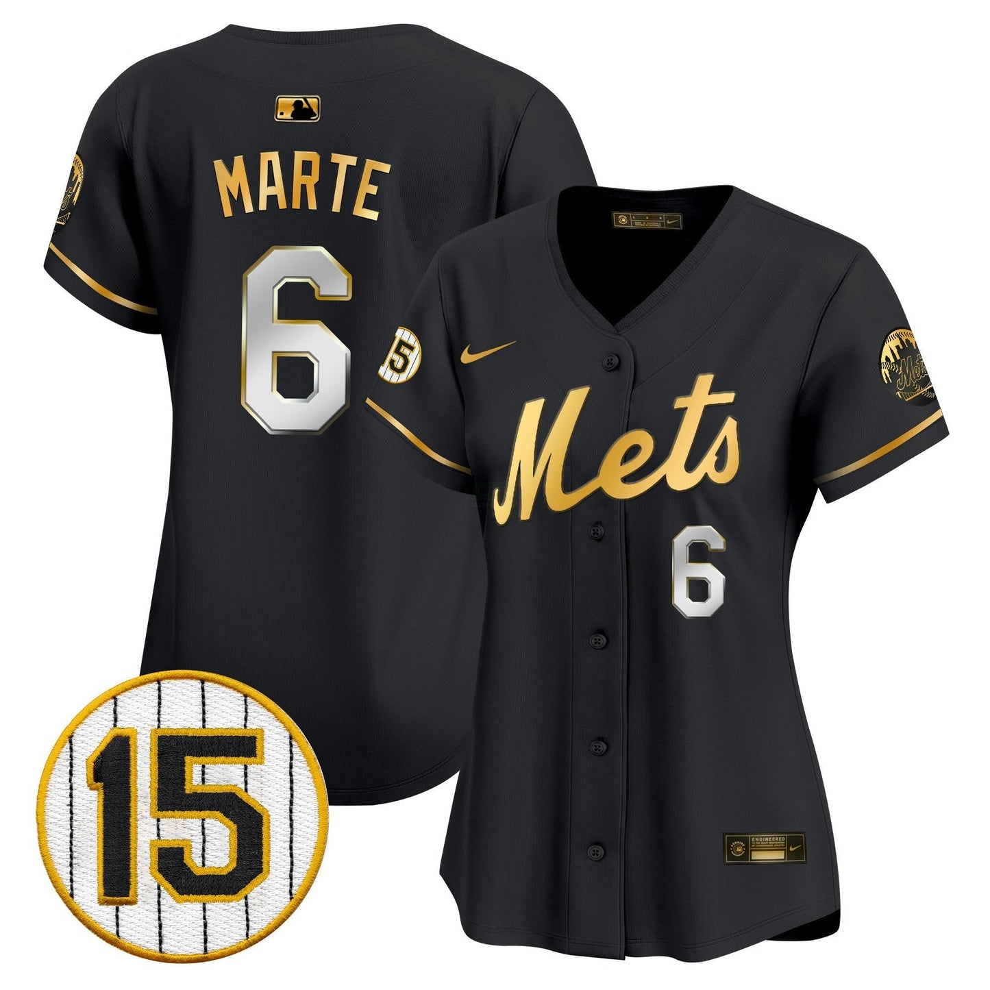 Camisa MLB Women’s New York Jerry Grote Patch Vapor Premier Limited Jersey