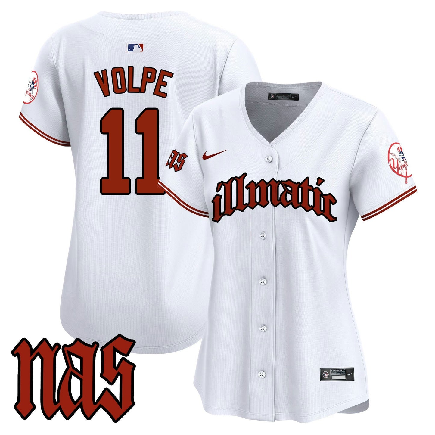 Camisa MLB Women’s New York Nas Illmatic Vapor Premier Limited Jersey