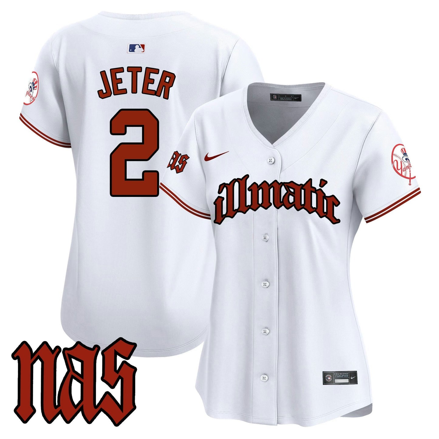 Camisa MLB Women’s New York Nas Illmatic Vapor Premier Limited Jersey