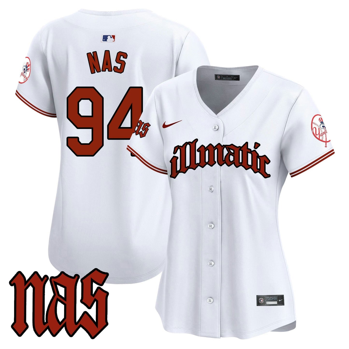 Camisa MLB Women’s New York Nas Illmatic Vapor Premier Limited Jersey
