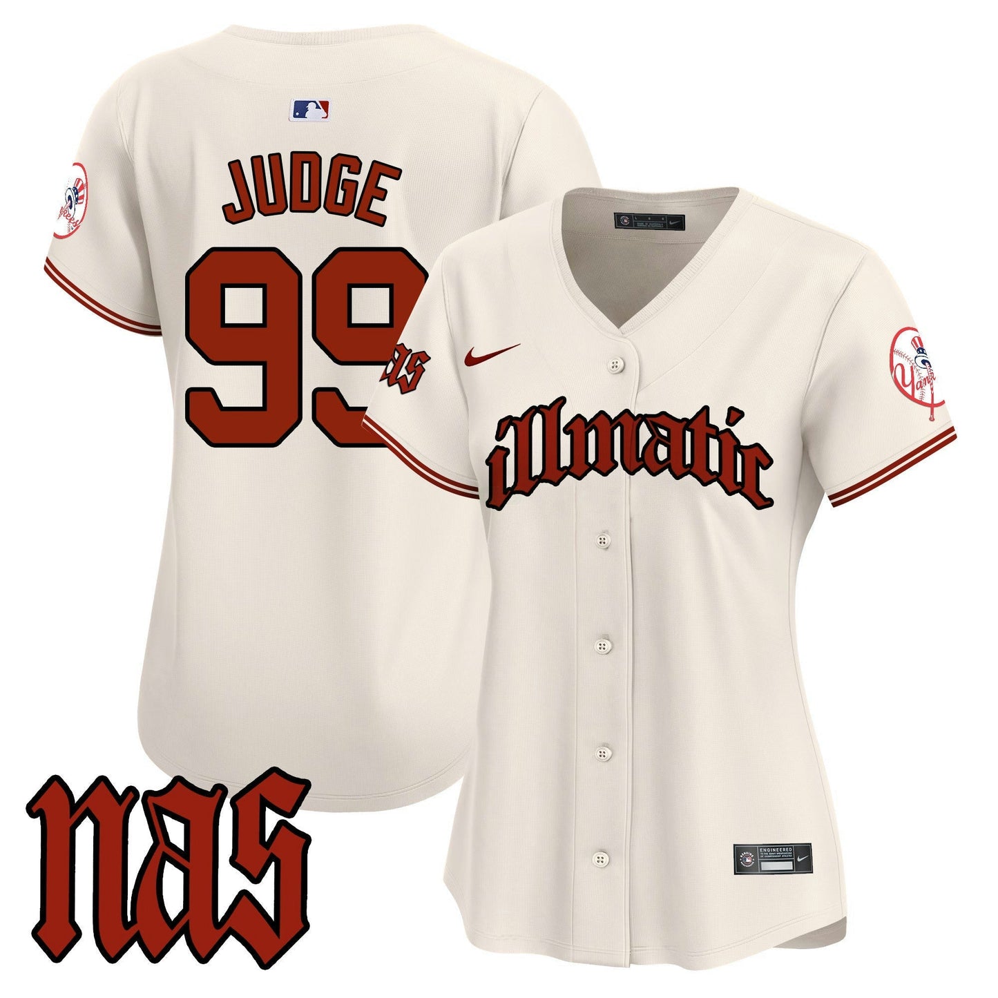 Camisa MLB Women’s New York Nas Illmatic Vapor Premier Limited Jersey