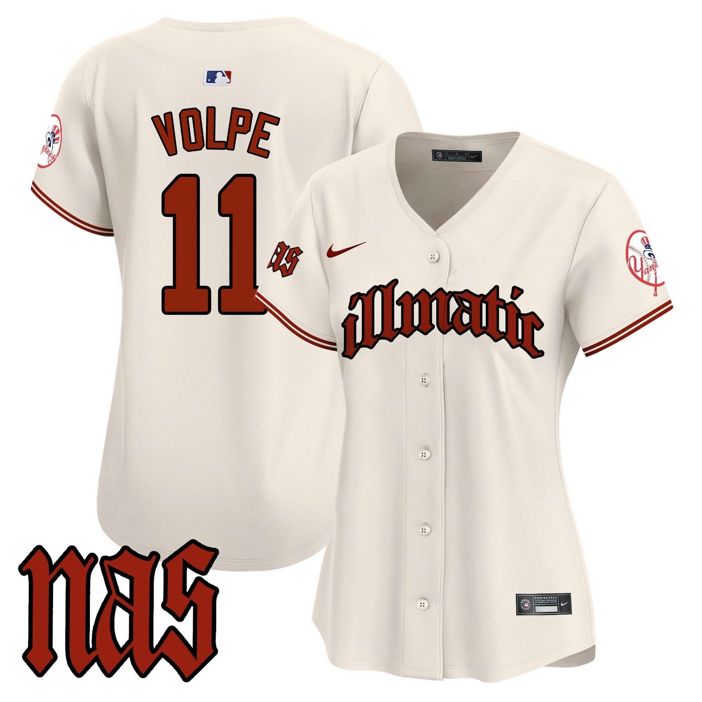 Camisa MLB Women’s New York Nas Illmatic Vapor Premier Limited Jersey