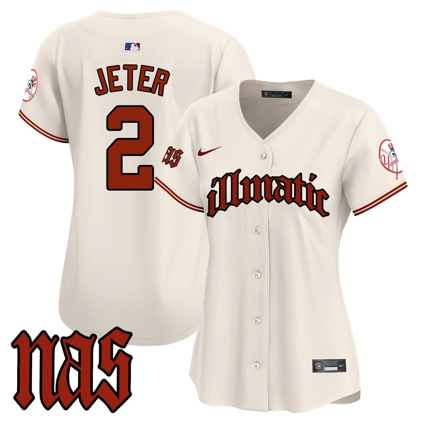 Camisa MLB Women’s New York Nas Illmatic Vapor Premier Limited Jersey