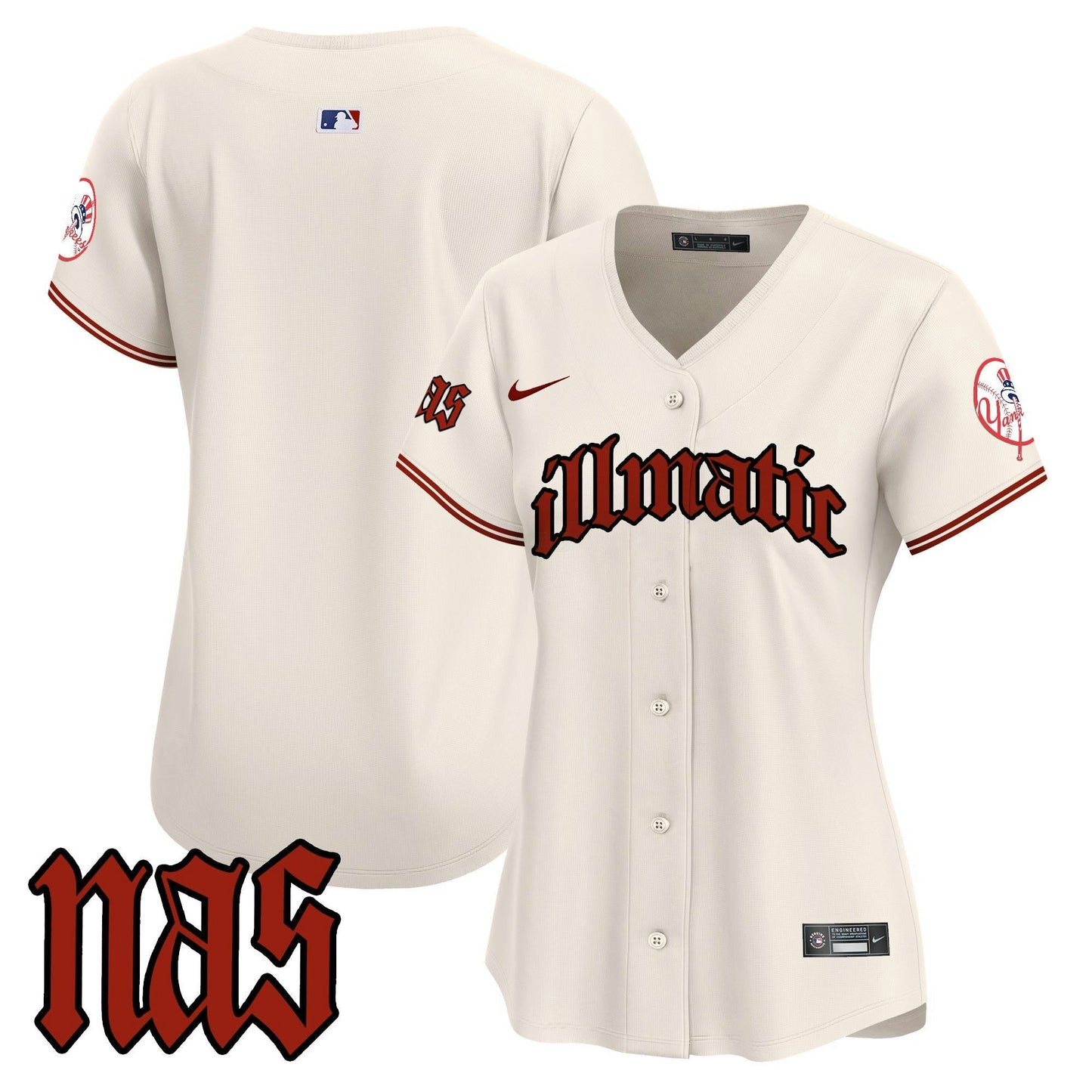 Camisa MLB Women’s New York Nas Illmatic Vapor Premier Limited Jersey