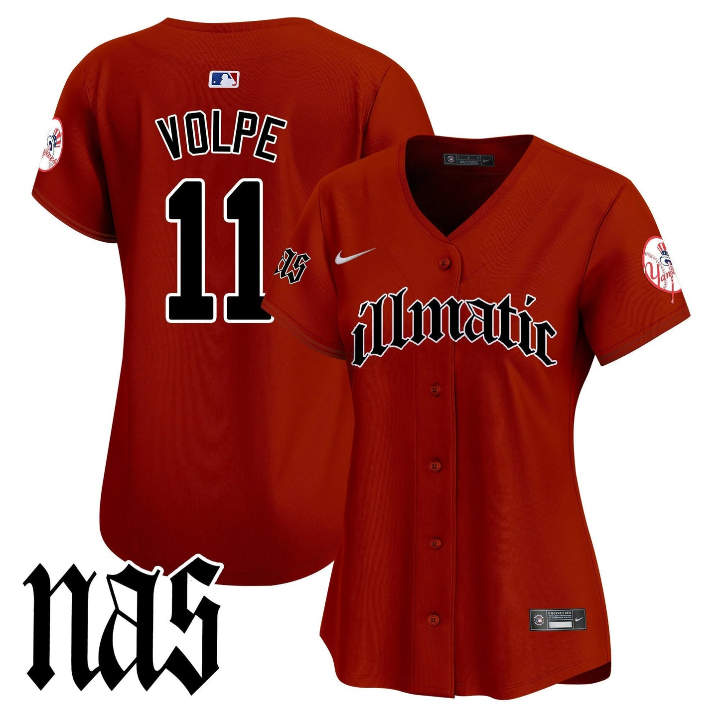 Camisa MLB Women’s New York Nas Illmatic Vapor Premier Limited Jersey