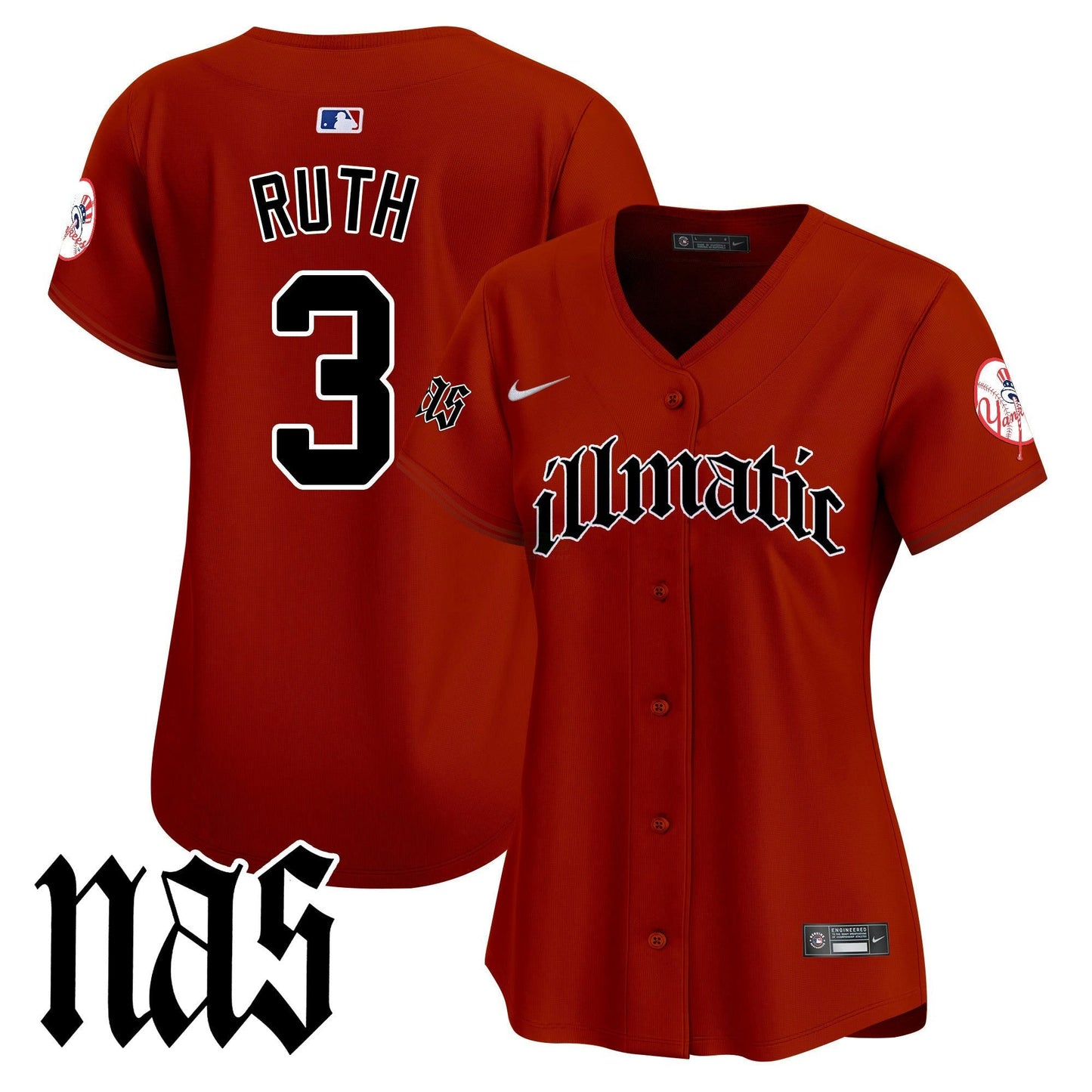 Camisa MLB Women’s New York Nas Illmatic Vapor Premier Limited Jersey
