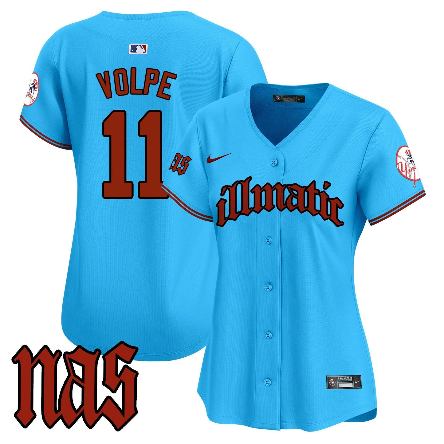 Camisa MLB Women’s New York Nas Illmatic Vapor Premier Limited Jersey