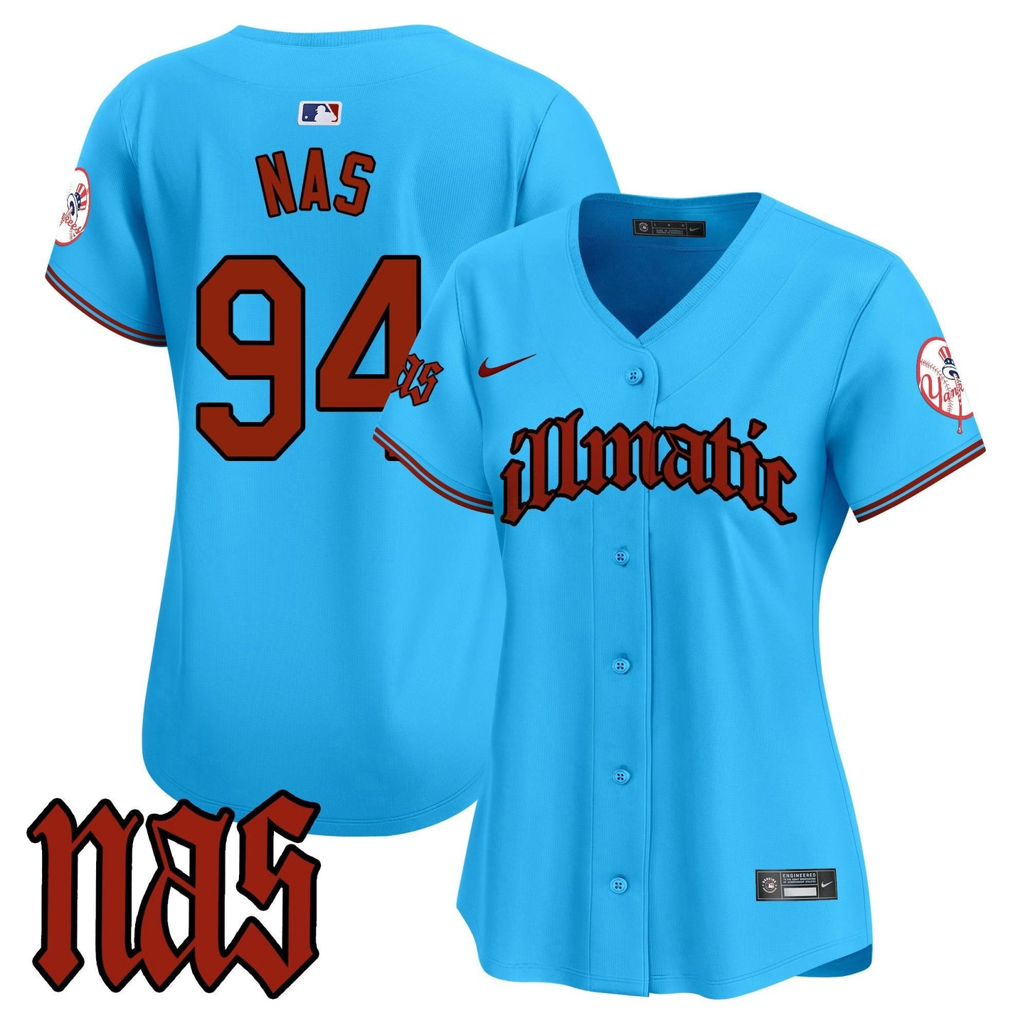 Camisa MLB Women’s New York Nas Illmatic Vapor Premier Limited Jersey
