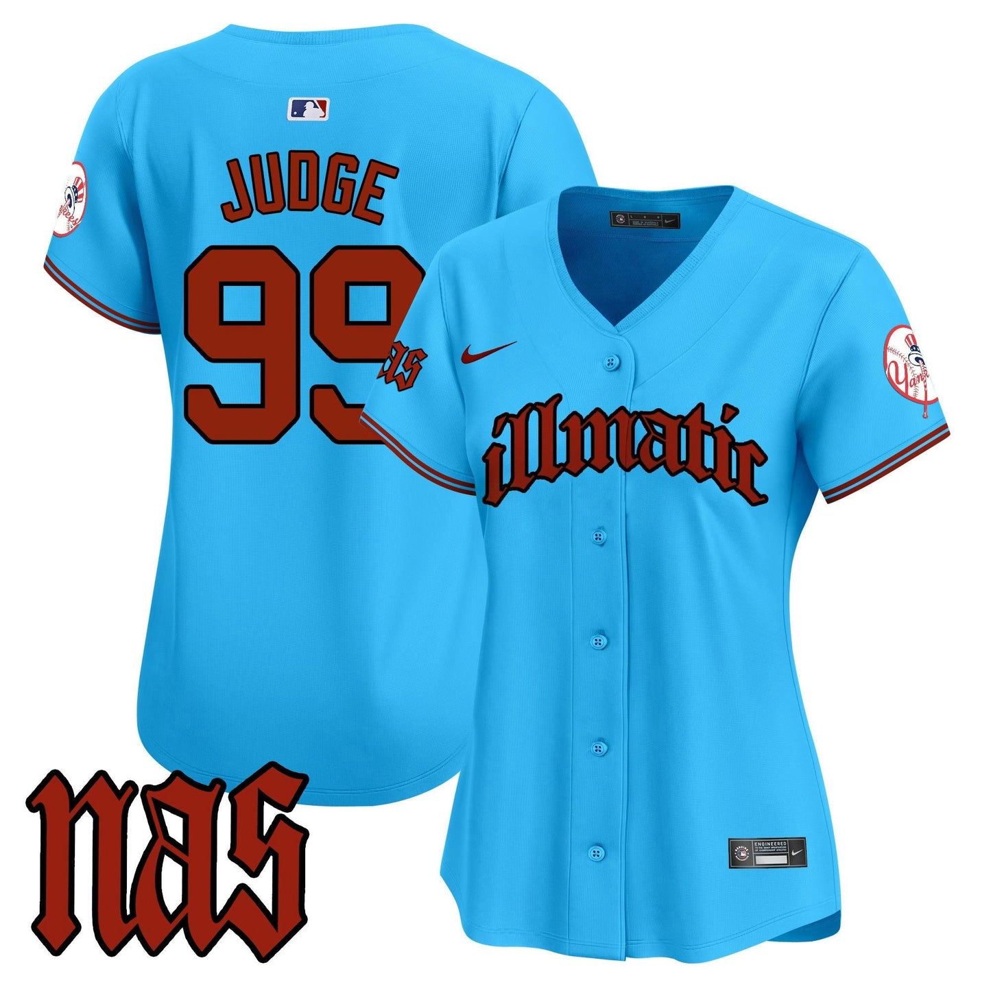 Camisa MLB Women’s New York Nas Illmatic Vapor Premier Limited Jersey