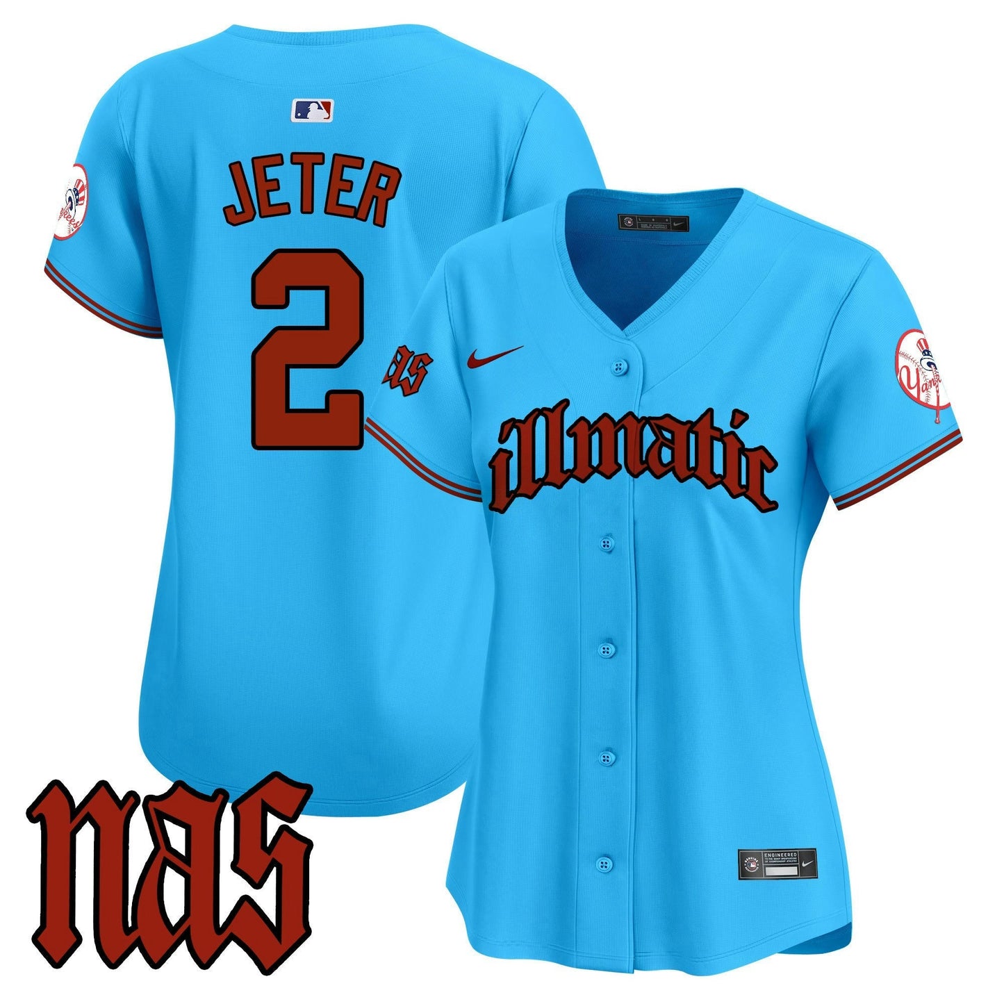Camisa MLB Women’s New York Nas Illmatic Vapor Premier Limited Jersey