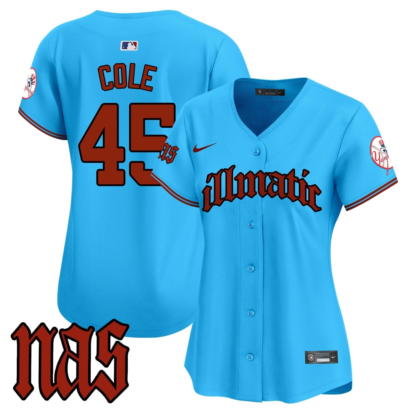 Camisa MLB Women’s New York Nas Illmatic Vapor Premier Limited Jersey